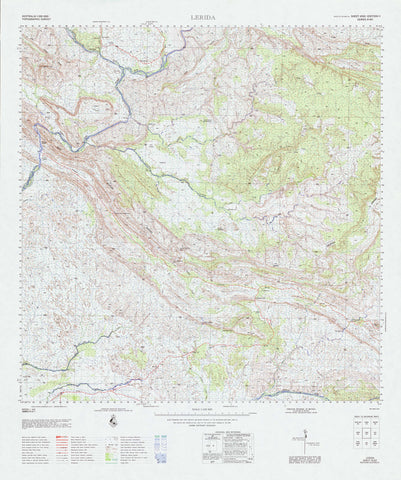 4162 Lerida 1:100k Topographic Map