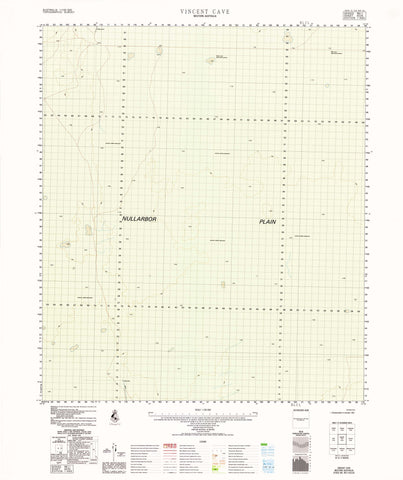 4235 Vincent Cave 1:100k Topographic Map