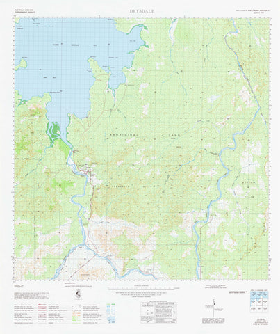 4269 Drysdale 1:100k Topographic Map