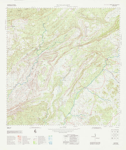 4362 Tunganary 1:100k Topographic Map