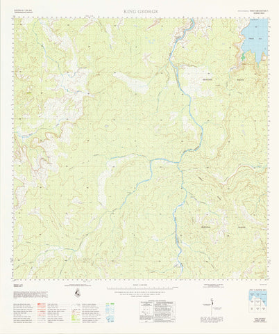 4369 King George 1:100k Topographic Map
