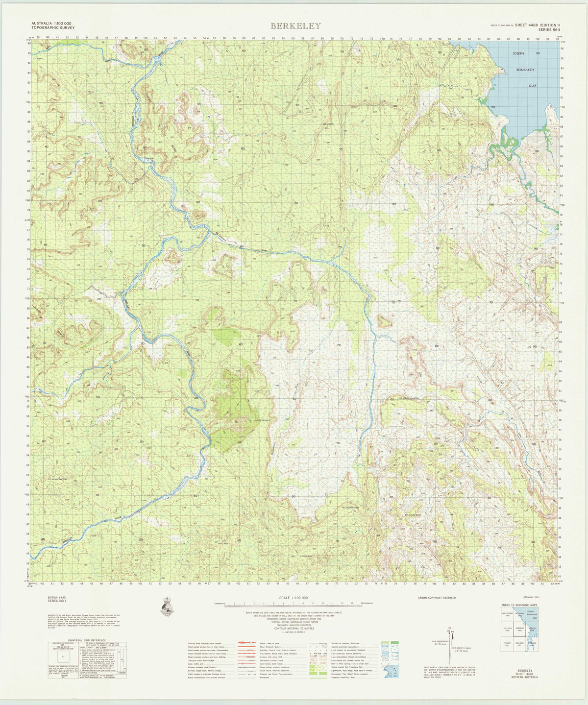 4468 Berkeley 1:100k Topographic Map | Mapworld