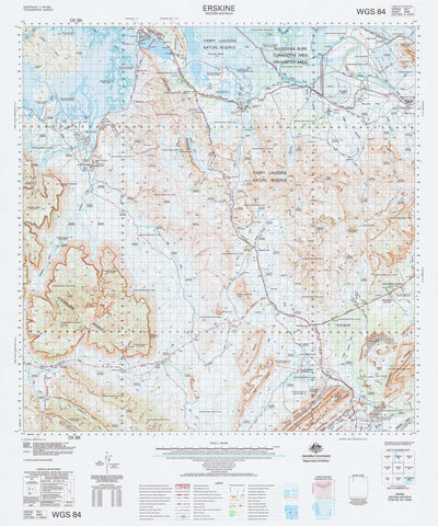 4566 Erskine 1:100k Topographic Map