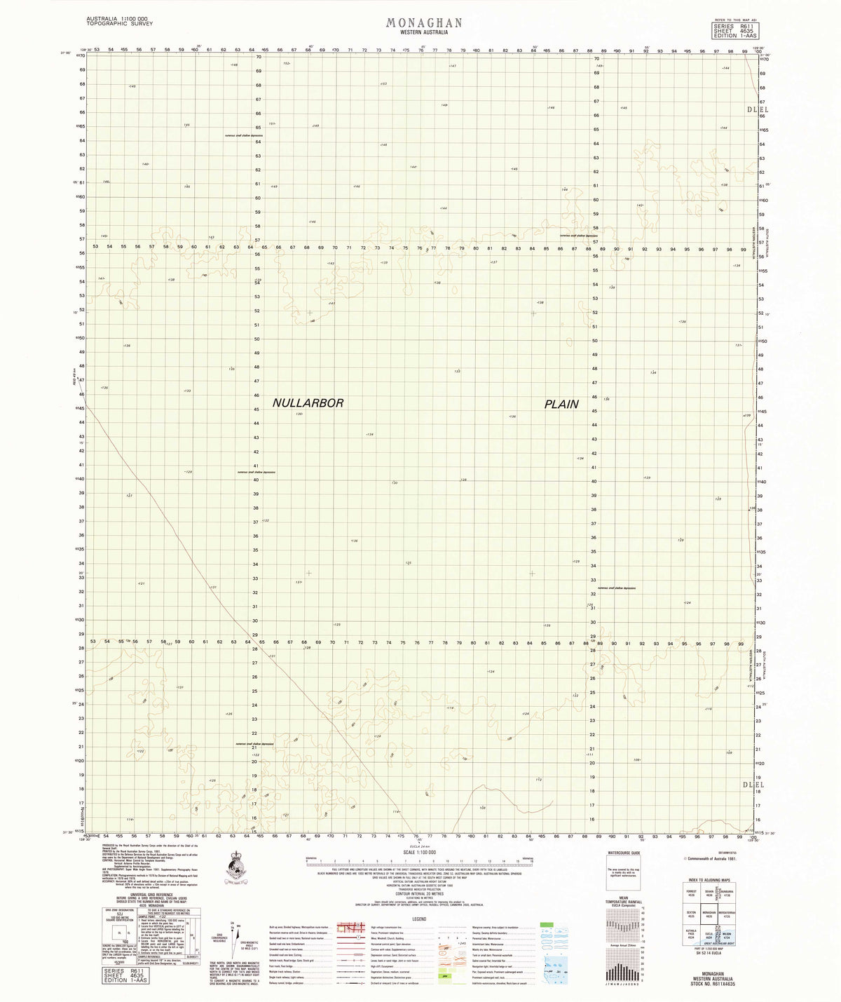 4635 Monaghan 1:100k Topographic Map | Mapworld