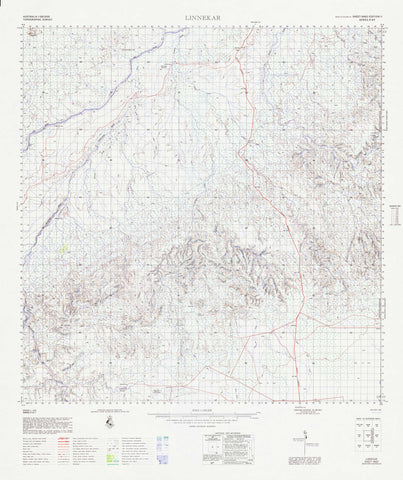 4662 Linnekar 1:100k Topographic Map