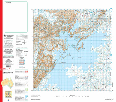 4665 Argyle Downs 1:100k Topographic Map