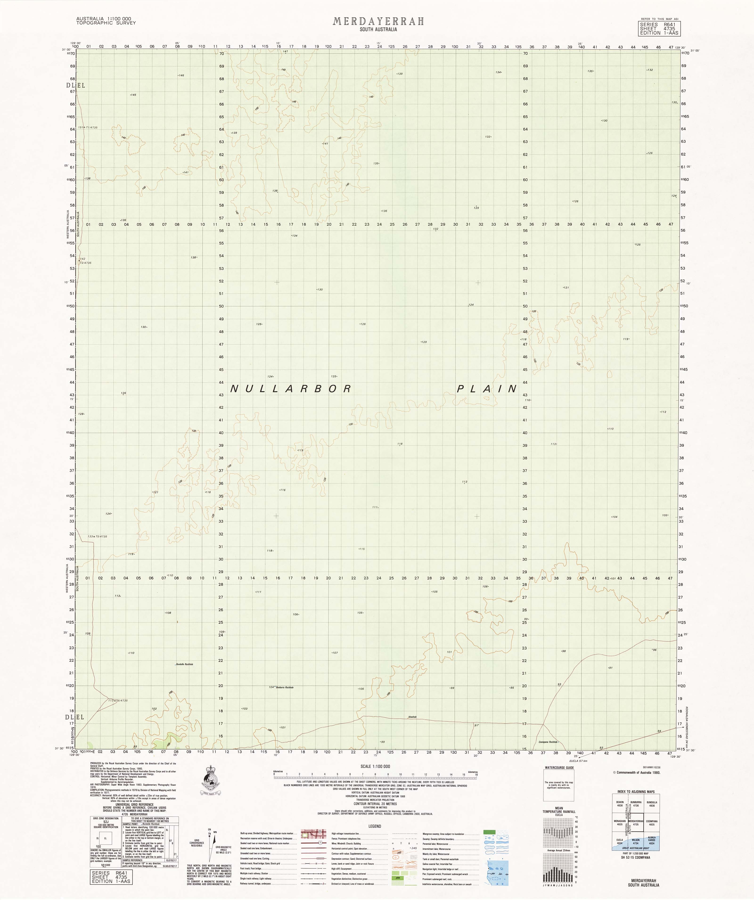 Buy 4735 Merdayerrah 1:100k Topographic Map