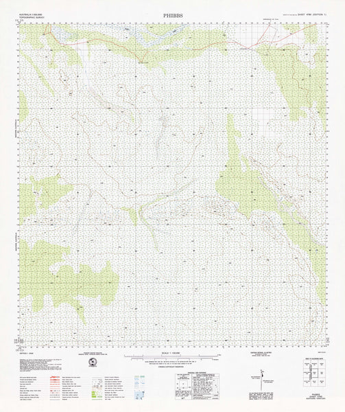 4760 Phibbs 1:100k Topographic Map