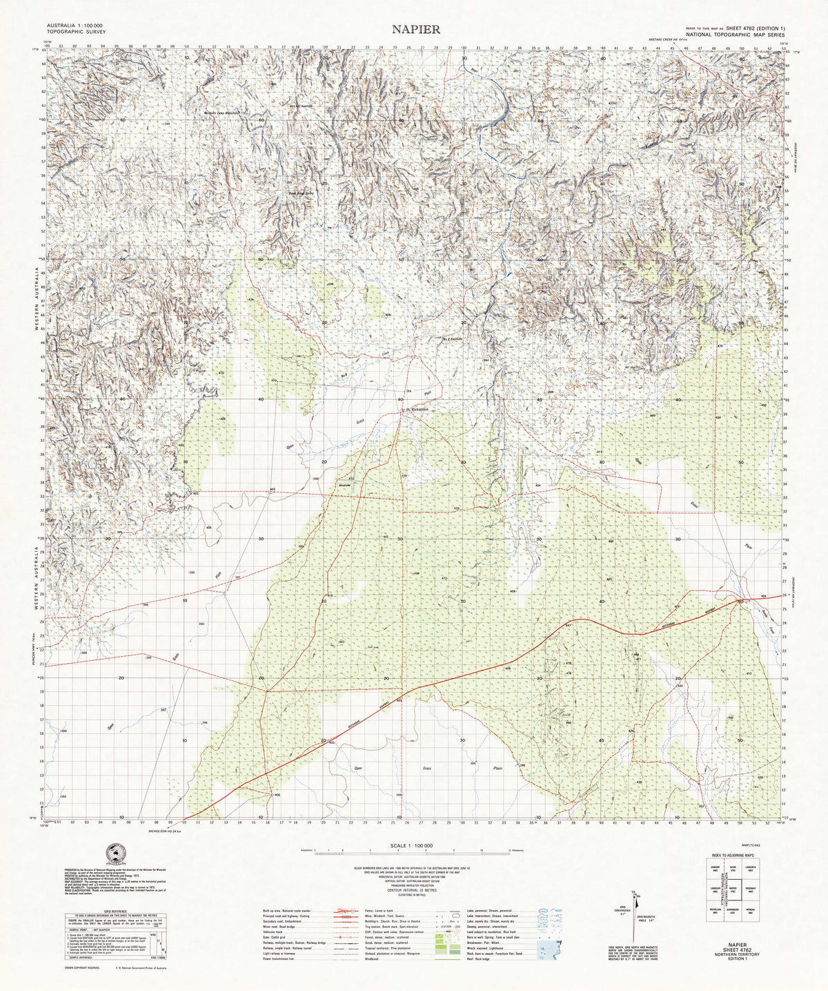 4762 Napier 1:100k Topographic Map | Mapworld