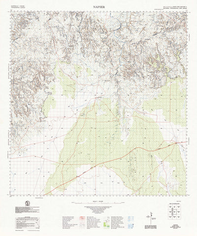 4762 Napier 1:100k Topographic Map