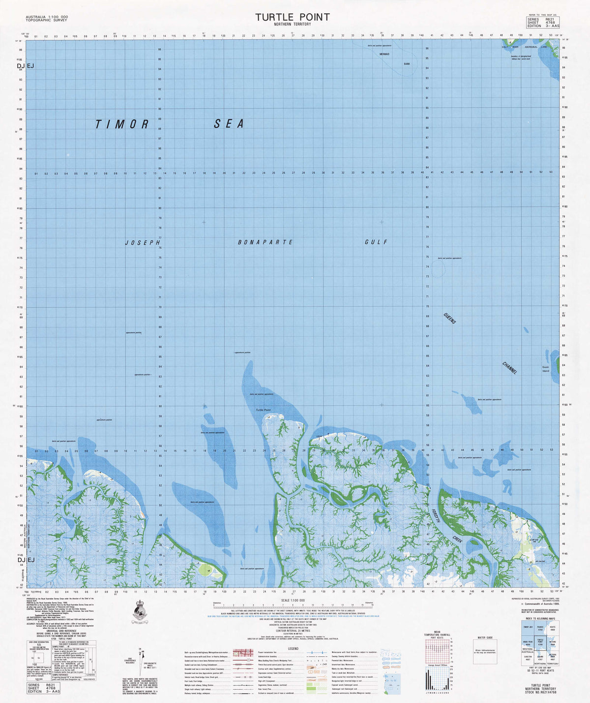 4768 Turtle Point 1:100k Topographic Map | Mapworld