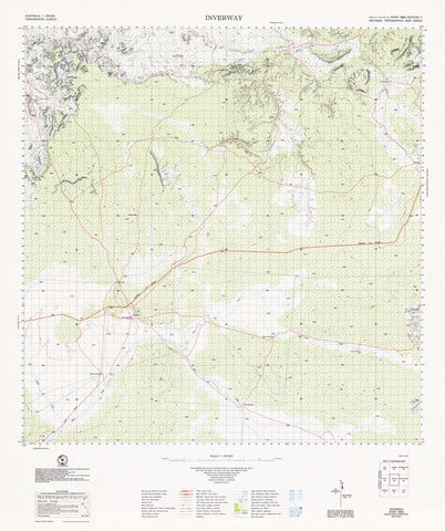 4862 Inverway 1:100k Topographic Map