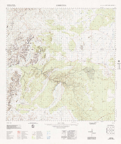4863 Limbunya 1:100k Topographic Map