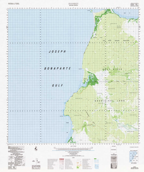 4870 Dombey 1:100k Topographic Map