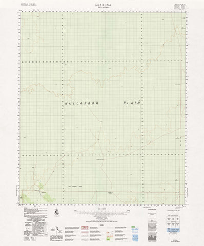 4935 Knardna 1:100k Topographic Map