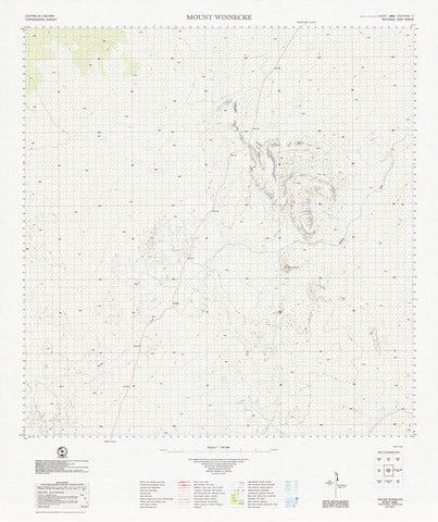 4960 Mount Winnecke 1:100k Topographic Map