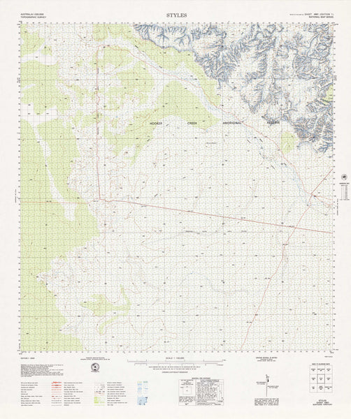 Styles Point Map 4961 Styles 1:100k Topographic Map | Mapworld