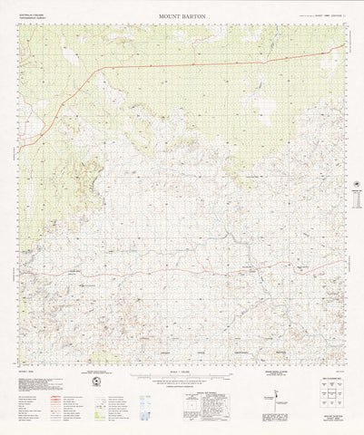 4962 Mount Barton 1:100k Topographic Map