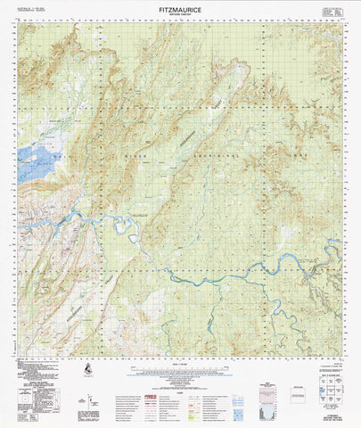 4968 Fitzmaurice 1:100k Topographic Map