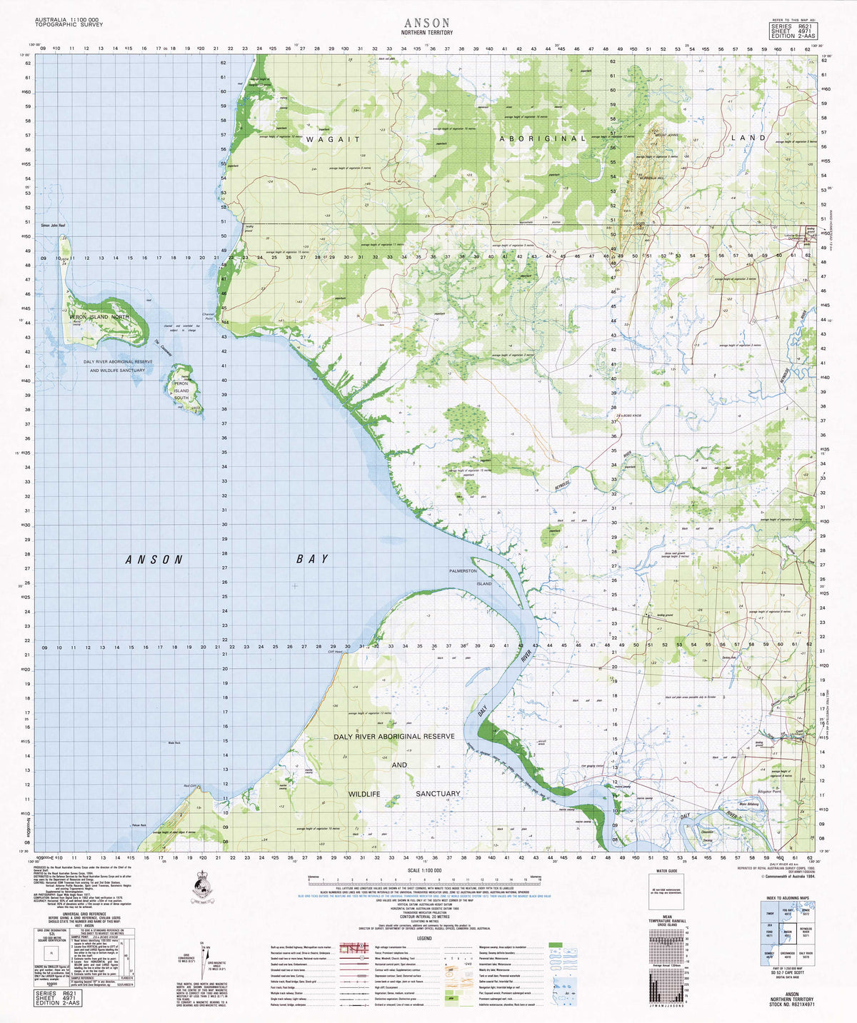 4971 Anson 1:100k Topographic Map | Mapworld