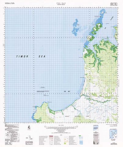 4972 Fog Bay 1:100k Topographic Map