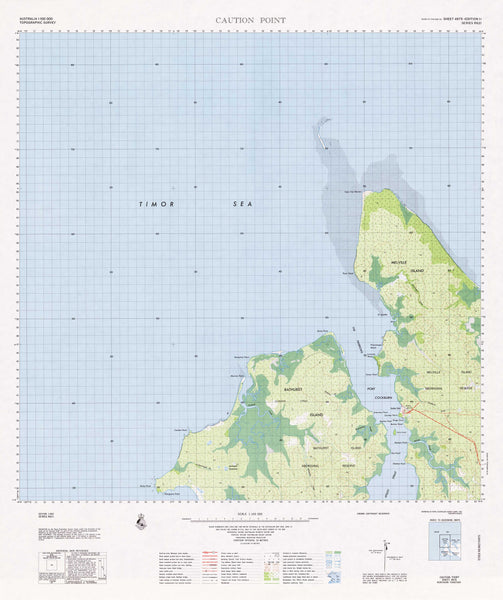 4975 Caution Point 1:100k Topographic Map