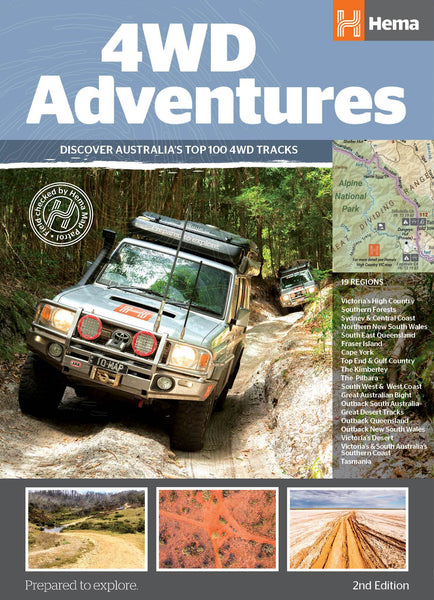 Australia 4WD Adventures Atlas  - 100 Top Trips Hema (FREE SHIPPING)