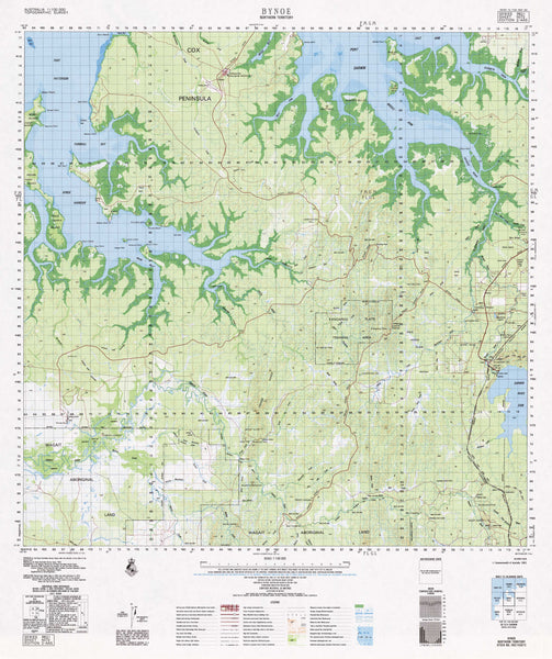 5072 Bynoe 1:100k Topographic Map
