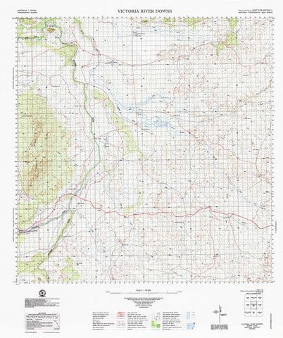 5165 Victoria River Downs 1:100k Topographic Map