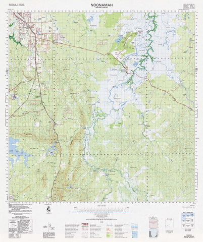 5172 Noonamah 1:100k Topographic Map