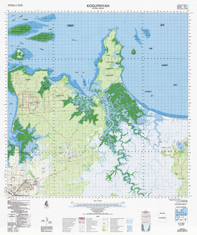 5173 Koolpinyah 1:100k Topographic Map