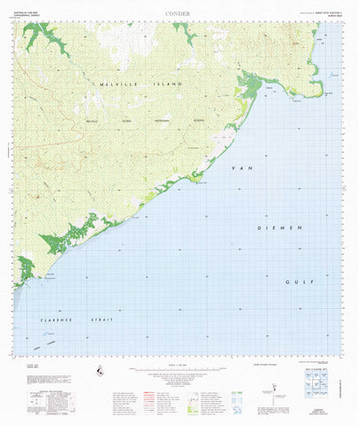 5174 Conder 1:100k Topographic Map