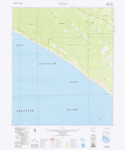 5234 Pilpuppie 1:100k Topographic Map