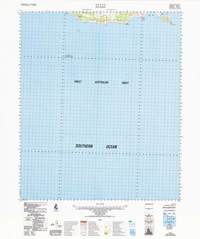 5333 Nuyts 1:100k Topographic Map