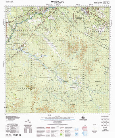 5368 Manbulloo 1:100k Topographic Map