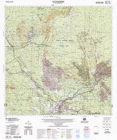 5369 Katherine 1:100k Topographic Map