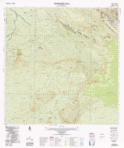 5370 Ranford Hill 1:100k Topographic Map