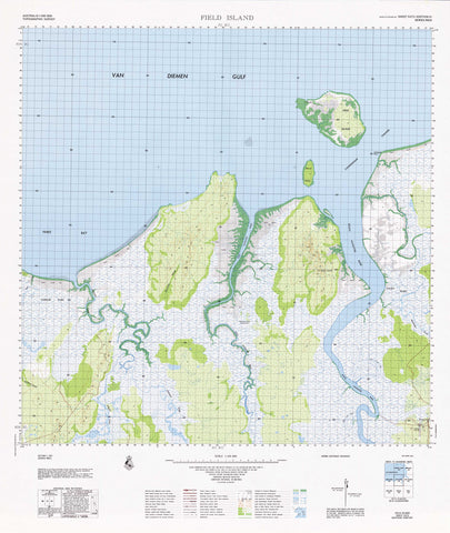 5373 Field Island 1:100k Topographic Map