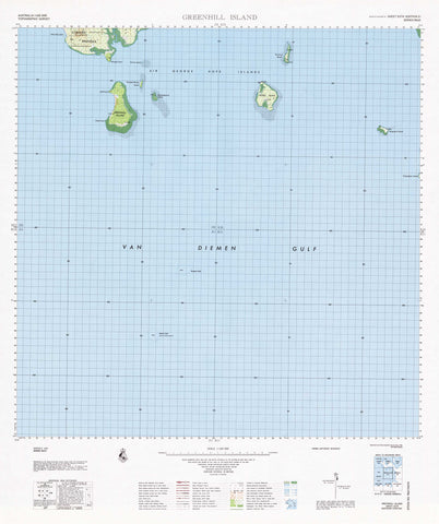 5374 Greenhill Island 1:100k Topographic Map