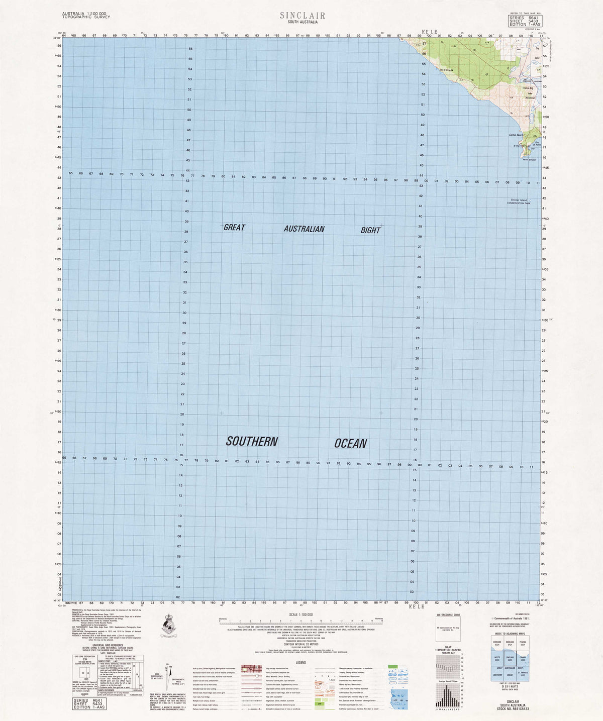 Sinclair Interactive Map 5433 Sinclair 1:100k Topographic Map | Mapworld