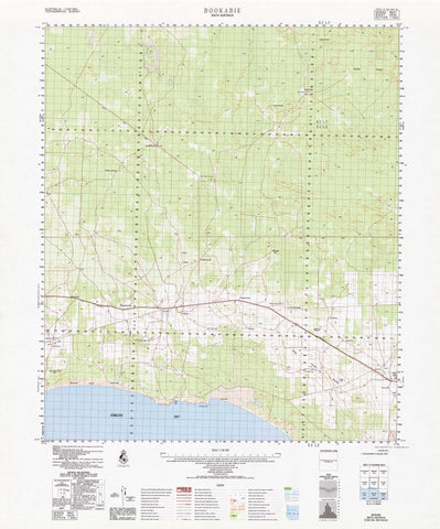 5434 Bookabie 1:100k Topographic Map