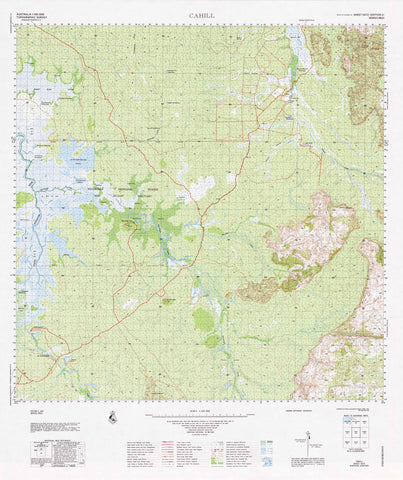 5472 Cahill 1:100k Topographic Map