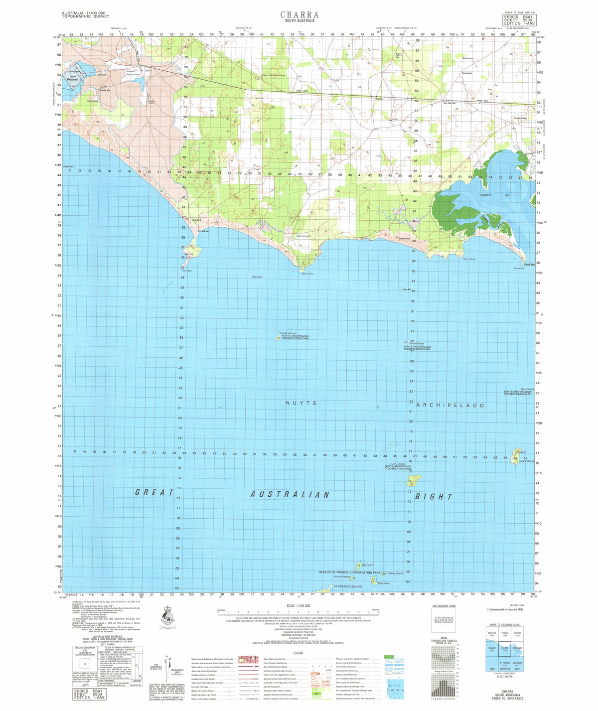 5533 Charra 1:100k Topographic Map | Mapworld