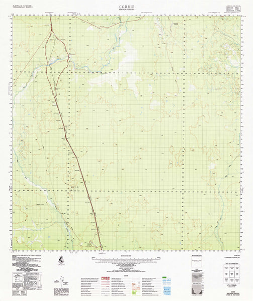 5567 Gorrie 1:100k Topographic Map