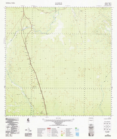 5567 Gorrie 1:100k Topographic Map
