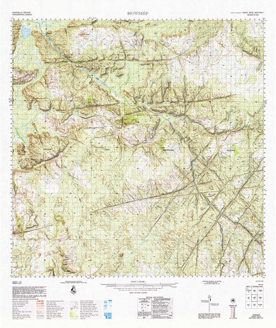 5572 Howship 1:100k Topographic Map