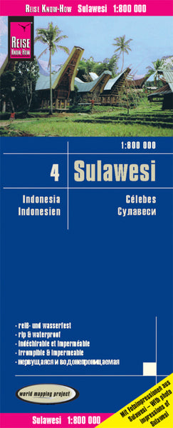 Sulawesi Folded Map Reise
