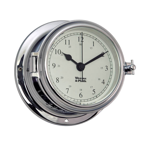 Endurance II 115 Chrome Quartz Clock by Weems & Plath