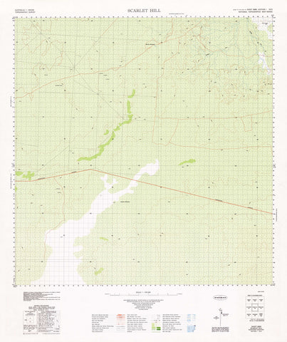 5665 Scarlet Hill 1:100k Topographic Map
