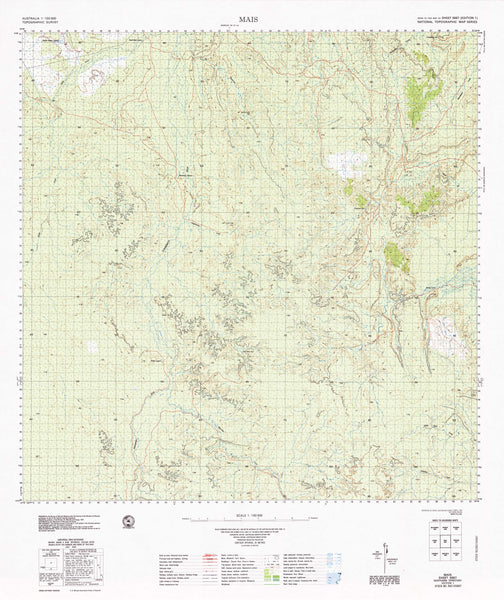 5667 Mais 1:100k Topographic Map